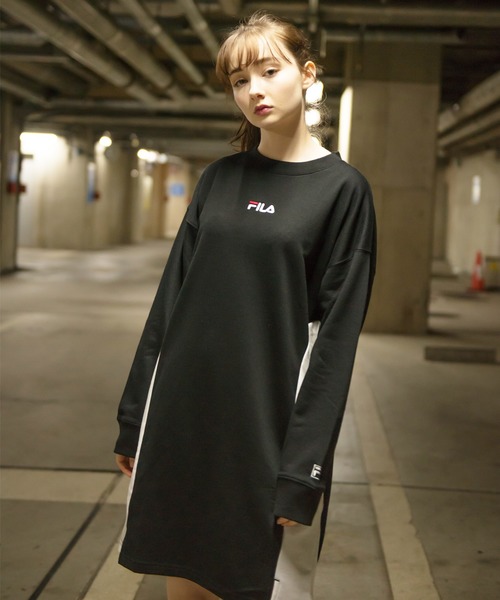 FILA(フィラ)の「【FILA/フィラ】スウェット ワンピース(ワンピース・レディース・ライトパープル/ホワイト/ブラック・M/L)」の13枚目の写真