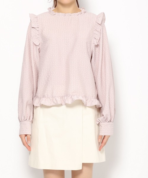 Heather（ヘザー）の「ドットフリルブラウス　872142（シャツ/ブラウス・レディース・ホワイト系その他/ブラック系その他/パープル系その他・FREE）」の9枚目の写真