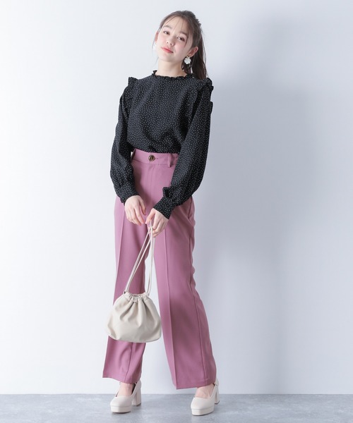 Heather（ヘザー）の「ドットフリルブラウス　872142（シャツ/ブラウス・レディース・ホワイト系その他/ブラック系その他/パープル系その他・FREE）」の22枚目の写真