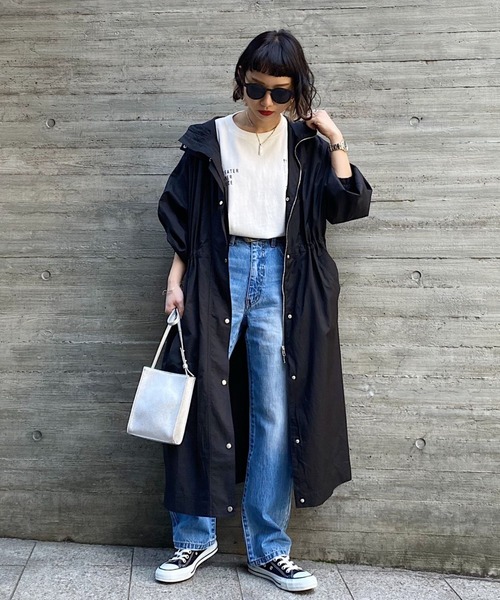 PAGEBOY（ページボーイ）の「ロングフーデッドコート（ダウンジャケット/コート・レディース・ブラック/グレイッシュベージュ・FREE）」の18枚目の写真