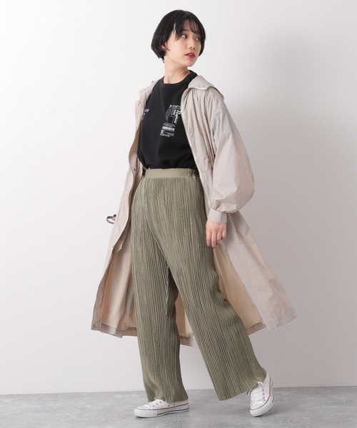 PAGEBOY（ページボーイ）の「ロングフーデッドコート（ダウンジャケット/コート・レディース・ブラック/グレイッシュベージュ・FREE）」の17枚目の写真