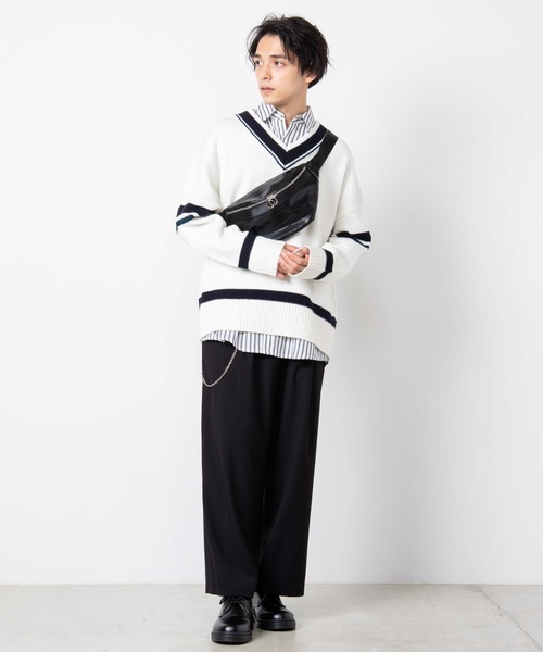 WEGO(ウィゴー)の「WEGO/リングポイントフェイクレザーウエストバッグ(ボディバッグ/ウエストポーチ・メンズ・ホワイト/ブラック/その他1/その他2/ライトパープル/ブラック系その他/ベージュ系その他・FREE)」の9枚目の写真