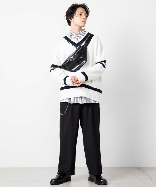 WEGO(ウィゴー)の「WEGO/リングポイントフェイクレザーウエストバッグ(ボディバッグ/ウエストポーチ・メンズ・ホワイト/ブラック/その他1/その他2/ライトパープル/ブラック系その他/ベージュ系その他・FREE)」の10枚目の写真