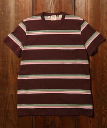 LEVI'S(R) VINTAGE CLOTHING 1960'S カジュアルストライプTシャツ BROWN MULTI