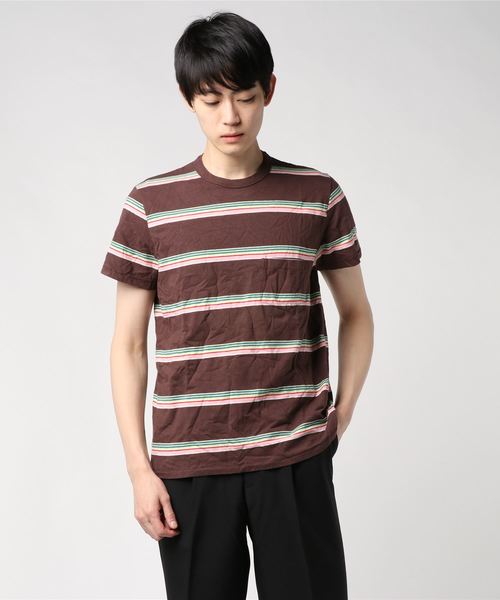 Levi's(リーバイス)の「LEVI'S(R) VINTAGE CLOTHING 1960'S カジュアルストライプTシャツ BROWN MULTI(Tシャツ/カットソー・メンズ・マルチ・S/XL/L/M)」の9枚目の写真