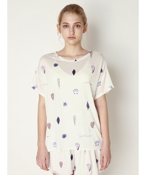 gelato pique（ジェラートピケ）の「シェルモチーフTシャツ