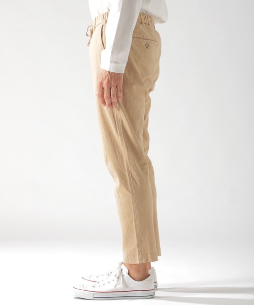 BAYFLOW(ベイフロー)の「ストレッチリネンアンクルパンツ(その他パンツ・メンズ・ピンク/ベージュ/ネイビー/カーキ・MEDIUM/LARGE/SMALL)」の21枚目の写真