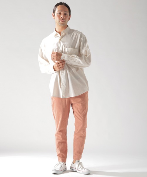 BAYFLOW(ベイフロー)の「ストレッチリネンアンクルパンツ(その他パンツ・メンズ・ピンク/ベージュ/ネイビー/カーキ・MEDIUM/LARGE/SMALL)」の17枚目の写真