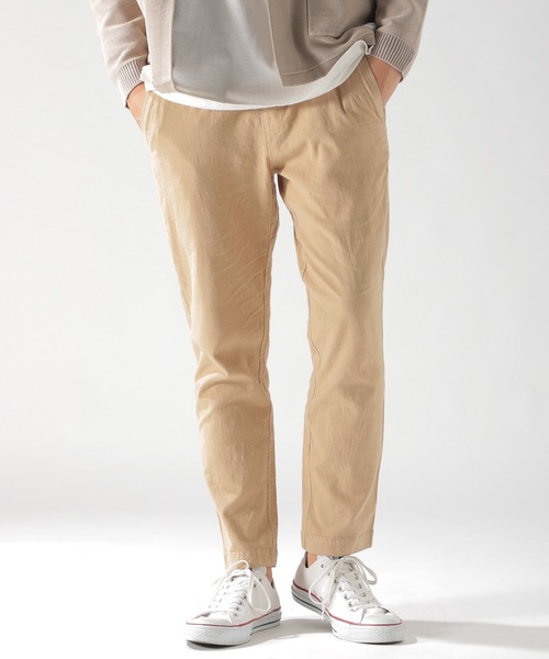 BAYFLOW(ベイフロー)の「ストレッチリネンアンクルパンツ(その他パンツ・メンズ・ピンク/ベージュ/ネイビー/カーキ・MEDIUM/LARGE/SMALL)」の11枚目の写真