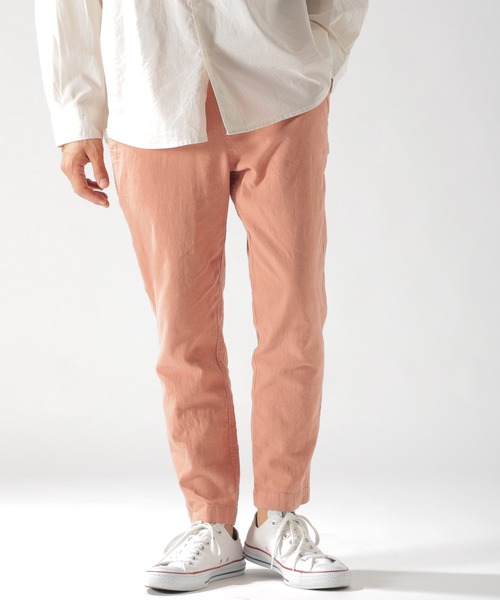 BAYFLOW(ベイフロー)の「ストレッチリネンアンクルパンツ(その他パンツ・メンズ・ピンク/ベージュ/ネイビー/カーキ・MEDIUM/LARGE/SMALL)」の15枚目の写真