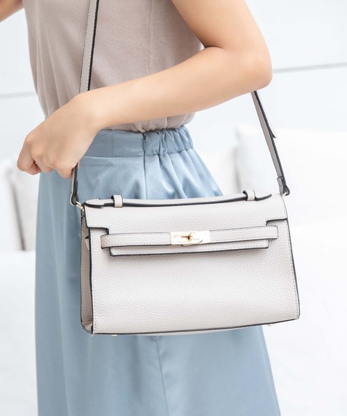 Edit Sheen（エディットシーン）の「フロントミニベルトショルダーM（ショルダーバッグ・レディース・グレイッシュベージュ/ブラウン系その他/ブラック・FREE）」の14枚目の写真