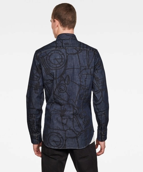 G-STAR（ジースター）の「3301 Slim Shirt（シャツ/ブラウス・メンズ・ブルー系その他・SMALL/MEDIUM/LARGE/X-SMALL）」の3枚目の写真