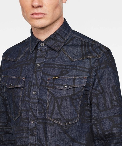 G-STAR（ジースター）の「3301 Slim Shirt（シャツ/ブラウス・メンズ・ブルー系その他・SMALL/MEDIUM/LARGE/X-SMALL）」の4枚目の写真