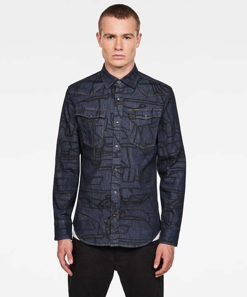 G-STAR（ジースター）の「3301 Slim Shirt（シャツ/ブラウス・メンズ・ブルー系その他・SMALL/MEDIUM/LARGE/X-SMALL）」の8枚目の写真