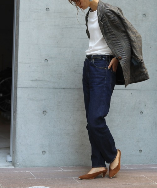 Fashion Letter（ファッションレター）の「フライスボートネックロンT（Tシャツ/カットソー・レディース・チャコールグレー/ライトグレー/ネイビー/カーキ/マジェンタ/杢グレー/グレイッシュベージュ/オフホワイト/ブラック・LL/3L/4L/L/M）」の15枚目の写真