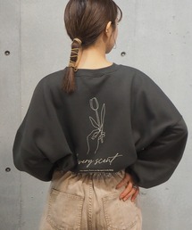tiptop（ティップトップ）の「裏起毛線画プリントプルオーバー（スウェット・レディース）」