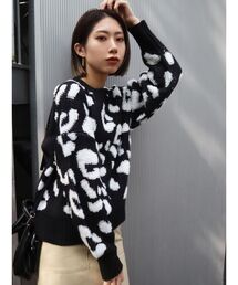EMODA | レオパターンニットトップ(ニット/セーター)