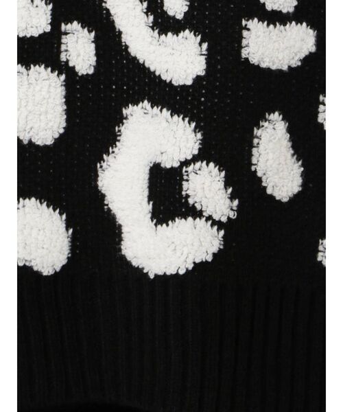 EMODA（エモダ）の「レオパターンニットトップ（ニット/セーター・レディース・ホワイト/ブラック/ベージュ・FREE）」の18枚目の写真