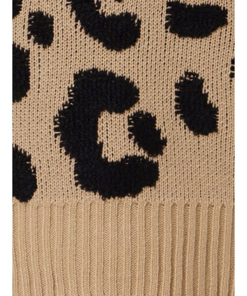 EMODA（エモダ）の「レオパターンニットトップ（ニット/セーター・レディース・ホワイト/ブラック/ベージュ・FREE）」の19枚目の写真