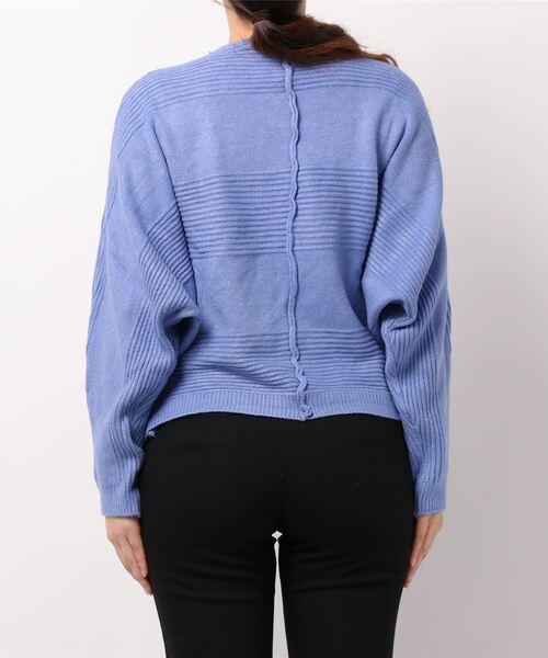 Bou Jeloud（ブージュルード）の「ドルマンマシュマロカーディガン（カーディガン/ボレロ・レディース・ブラック/オフホワイト/ブルー・FREE）」の4枚目の写真