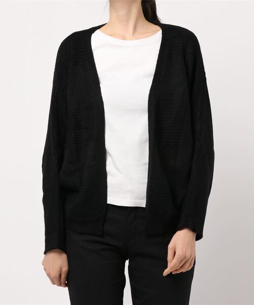 Bou Jeloud（ブージュルード）の「ドルマンマシュマロカーディガン（カーディガン/ボレロ・レディース・ブラック/オフホワイト/ブルー・FREE）」の7枚目の写真