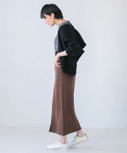 Bou Jeloud（ブージュルード）の「ドルマンマシュマロカーディガン（カーディガン/ボレロ・レディース・ブラック/オフホワイト/ブルー・FREE）」の18枚目の写真