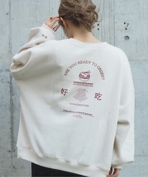 2020AW 裏起毛チャイナプリントプルオーバー