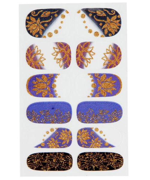 チャイハネ（チャイハネ）の「【チャイハネ】ETHNIC ネイルシール DECO tte Nail（デコッテネイル）ラメ入り（ネイルシール/ネイルチップ・レディース・その他/ゴールド/グリーン/その他1/その他2/その他3/その他4/その他5/その他6/カラフル/ブラック×ブラック/その他7/ブルー/クリア/その他8/ゴールド系その他/マルチ/ブルー系その他/その他15/その他20/ターコイズブルー/その他21/その他22/その他11/レインボー/その他10/その他13/その他12/その他9/その他23/その他24/その他25/その他26/その他27/その他28/D/C/B/A/E/F/G/H/I/J・FREE）」の7枚目の写真