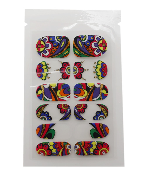 チャイハネ（チャイハネ）の「【チャイハネ】ETHNIC ネイルシール DECO tte Nail（デコッテネイル）ラメ入り（ネイルシール/ネイルチップ・レディース・その他/ゴールド/グリーン/その他1/その他2/その他3/その他4/その他5/その他6/カラフル/ブラック×ブラック/その他7/ブルー/クリア/その他8/ゴールド系その他/マルチ/ブルー系その他/その他15/その他20/ターコイズブルー/その他21/その他22/その他11/レインボー/その他10/その他13/その他12/その他9/その他23/その他24/その他25/その他26/その他27/その他28/D/C/B/A/E/F/G/H/I/J・FREE）」の10枚目の写真