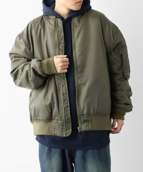 セール】【ZIP FIVE】 オーバーサイズ MA-1 ミリタリー フライト