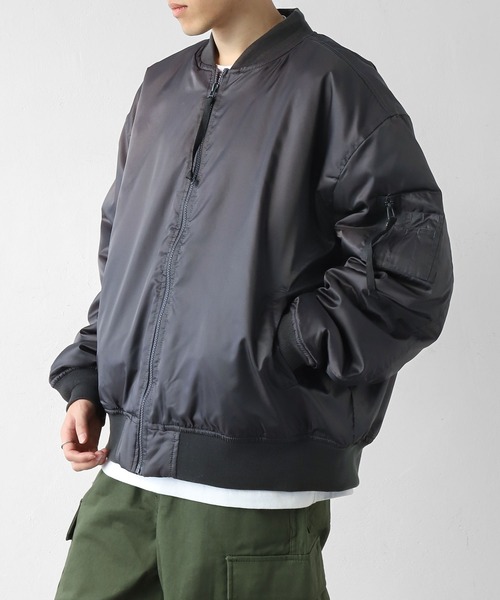 ブリーフィング 近年モデル ジップアップブルゾン MA-1 グレー XL ブリーフィング 近年モデル ジップアップブルゾン MA-1 グレー XL