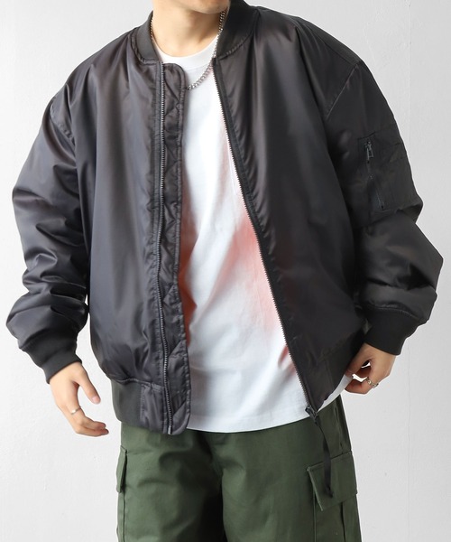 セール】【ZIP FIVE】 オーバーサイズ MA-1 ミリタリー フライト