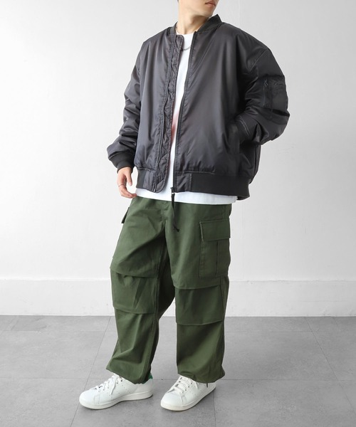 セール】【ZIP FIVE】 オーバーサイズ MA-1 ミリタリー フライト