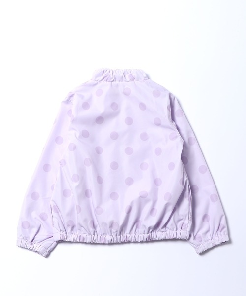 trois lapins kp（トロワラパンケーピー）の「ポリエステルタフタジャケット(140-160cm)（ナイロンジャケット・キッズ・ラベンダー/ブラック・140cm/150cm/160cm）」の7枚目の写真