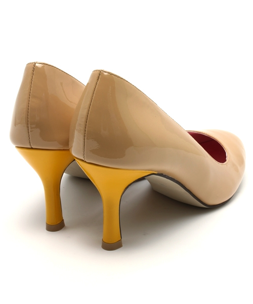 Shoes of Prey(シューズオブプレイ)の「エナメル2色パンプス(パンプス・レディース・ベージュ・24.5cm)」の4枚目の写真