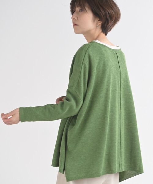rps（アールピーエス）の「アウトシームワイドニットプルオーバー（ニット/セーター・レディース・グリーン/杢グレー/オフホワイト・M）」の19枚目の写真
