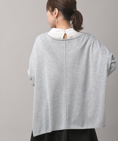 rps（アールピーエス）の「アウトシームワイドニットプルオーバー（ニット/セーター・レディース・グリーン/杢グレー/オフホワイト・M）」の13枚目の写真