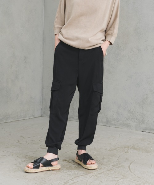 manana suerte サテンカーゴパンツ manana suerte（マニャーナスエルテ）の「サテンカーゴパンツ