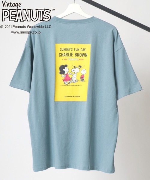 Peanuts Snoopyアニメイラストグラフィック バックプリントtシャツ Tシャツ カットソー Peanuts ピーナッツ のファッション通販 Zozotown