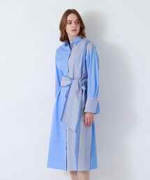 LOVELESS | サックスストライプ ロングシャツ ドレス(シャツワンピース)
