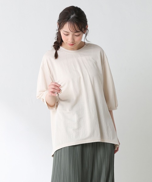 Honeys（ハニーズ）の「ボリューム袖チュニック（その他トップス・レディース・ブルー/パープル/ブラック/モカ/アイボリー・L/LL/M）」の2枚目の写真