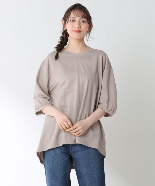 Honeys（ハニーズ）の「ボリューム袖チュニック（その他トップス・レディース・ブルー/パープル/ブラック/モカ/アイボリー・L/LL/M）」の4枚目の写真