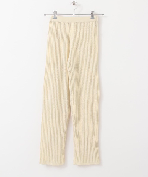 KBF+（ケービーエフプラス）の「KBF+　メッシュニットパンツ（その他パンツ・レディース・ブラック/アイボリー/ラベンダー・ONE）」の19枚目の写真