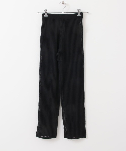 KBF+（ケービーエフプラス）の「KBF+　メッシュニットパンツ（その他パンツ・レディース・ブラック/アイボリー/ラベンダー・ONE）」の20枚目の写真