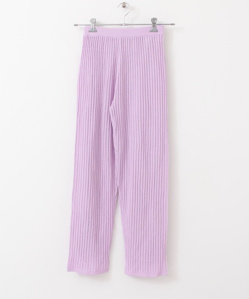 KBF+（ケービーエフプラス）の「KBF+　メッシュニットパンツ（その他パンツ・レディース・ブラック/アイボリー/ラベンダー・ONE）」の21枚目の写真