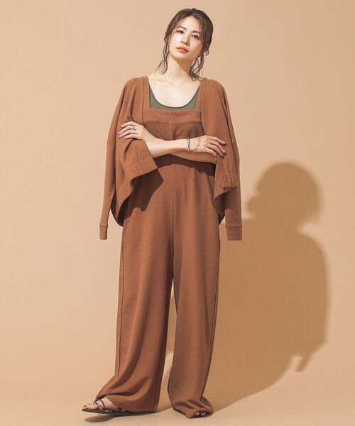 BEAMS LIGHTS（ビームスライツ）の「BEAMS LIGHTS / ブロック インレー コンビネゾン（つなぎ/オールインワン・レディース・ブラック/ブラウン・ONE SIZE）」の14枚目の写真