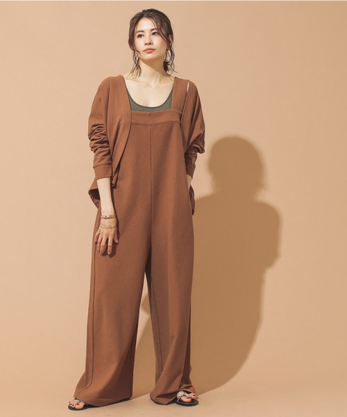 BEAMS LIGHTS（ビームスライツ）の「BEAMS LIGHTS / ブロック インレー コンビネゾン（つなぎ/オールインワン・レディース・ブラック/ブラウン・ONE SIZE）」の9枚目の写真