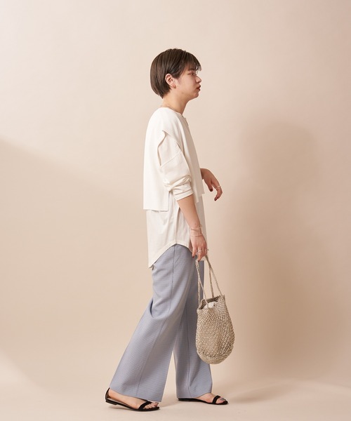 SHENERY（シーナリー）の「片畦ショートニットベスト（ニット/セーター・レディース・ブラウン/オフホワイト/ブラック・FREE）」の15枚目の写真