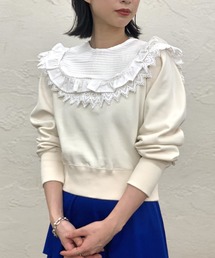 レースつけ襟　ビックカラー