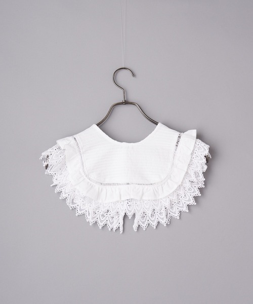 CIAOPANIC（チャオパニック）の「レースつけ襟　ビックカラー（付け襟・レディース・オフホワイト/ブラック/ベージュ・FREE）」の6枚目の写真